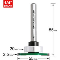 Trend CRAFTPRO Weatherseal Groover Router Cutter 34mm 2.5mm 1/4" Trend CRAFTPRO Weatherseal Groover Router Cutter 34mm 2.5mm 1/4"