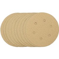 Draper Gold Hook and Loop Sanding Discs 150mm 150mm 180g Pack of 10 Draper Gold Hook and Loop Sanding Discs 150mm 150mm 180g Pack of 10