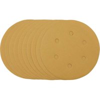 Draper Gold Hook and Loop Sanding Discs 150mm 150mm 320g Pack of 10 Draper Gold Hook and Loop Sanding Discs 150mm 150mm 320g Pack of 10
