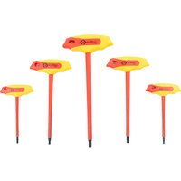5 Piece VDE Insulated T Handle Hex Keys Set