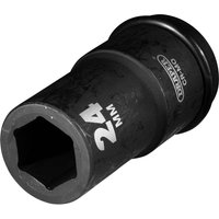 Draper Expert 3/4" Drive Deep Hexagon Impact Socket Metric 3/4" 24mm Draper Expert 3/4" Drive Deep Hexagon Impact Socket Metric 3/4" 24mm