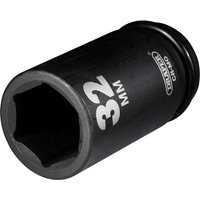 Draper Expert 3/4" Drive Deep Hexagon Impact Socket Metric 3/4" 32mm Draper Expert 3/4" Drive Deep Hexagon Impact Socket Metric 3/4" 32mm