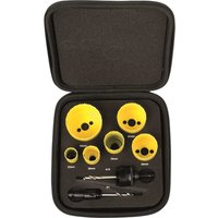 Starrett KFC06023 Fast Cut Bi-Metal Holesaw Kit, 8 Piece KFC06023