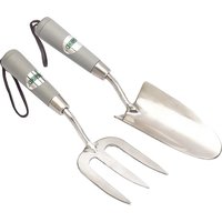 Draper 2 Piece Stainless Steel Hand Fork and Trowel Set Draper 2 Piece Stainless Steel Hand Fork and Trowel Set