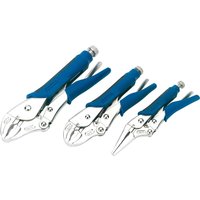 Draper Expert 3 Piece Soft Grip Self Grip Plier Set Draper Expert 3 Piece Soft Grip Self Grip Plier Set