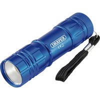 Draper Aluminium LED Hand Torch Blue Draper Aluminium LED Hand Torch Blue