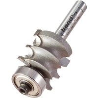 Trend Bearing Guided Dual Bead Router Cutter 22mm 19mm 1/4" Trend Bearing Guided Dual Bead Router Cutter 22mm 19mm 1/4"