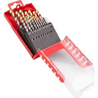 A087 No 201 19 Piece HSS TiN Coated 1.0mm 10mm 0.5mm Drill Set
