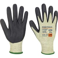 Portwest Arc Grip Flame Resistant Gloves Green / Black L Pack of 1