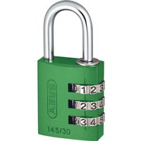 Abus 145 Series Aluminium Combination Padlock 30mm Green Standard Abus 145 Series Aluminium Combination Padlock 30mm Green Standard