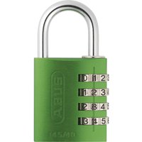 Abus 145 Series Aluminium Combination Padlock 40mm Green Standard Abus 145 Series Aluminium Combination Padlock 40mm Green Standard