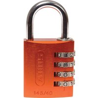 Abus 145 Series Aluminium Combination Padlock 40mm Orange Standard Abus 145 Series Aluminium Combination Padlock 40mm Orange Standard
