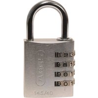 Abus 145 Series Aluminium Combination Padlock 40mm Silver Standard Abus 145 Series Aluminium Combination Padlock 40mm Silver Standard