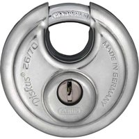 Abus 26 Series Diskus Stainless Steel Bodied Padlock Keyed Alike 70mm Standard EE0113 Abus 26 Series Diskus Stainless Steel Bodied Padlock Keyed Alike 70mm Standard EE0113