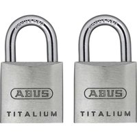Abus 64TI Series Titalium Padlock Pack of 2 Keyed Alike 20mm Standard Abus 64TI Series Titalium Padlock Pack of 2 Keyed Alike 20mm Standard
