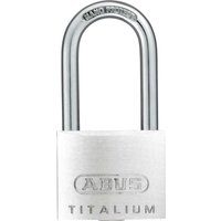 Abus - 55021 64TI/40mm titalium Padlock 40mm Long Shackle Carded ABU64TI4040C