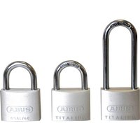 Abus 64TI Series Titalium Padlock Pack of 3 Keyed Alike 40mm Mixed Abus 64TI Series Titalium Padlock Pack of 3 Keyed Alike 40mm Mixed