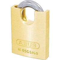 Abus 65 Series Compact Brass Padlock with Closed Shackle 40mm Standard Abus 65 Series Compact Brass Padlock with Closed Shackle 40mm Standard