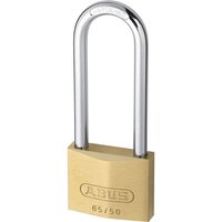 Abus 65 Series Compact Brass Padlock Keyed Alike 50mm Extra Long 6504 Abus 65 Series Compact Brass Padlock Keyed Alike 50mm Extra Long 6504