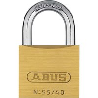 Abus 55 Series Basic Brass Padlock Keyed Alike 40mm Standard 5401 Abus 55 Series Basic Brass Padlock Keyed Alike 40mm Standard 5401