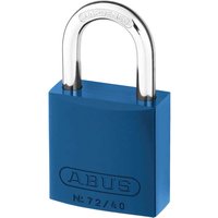 Abus 72 Series Aluminium Padlock Blue Keyed Alike 40mm Standard TT60121 Abus 72 Series Aluminium Padlock Blue Keyed Alike 40mm Standard TT60121