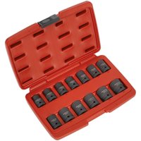 Sealey 13 Piece 1/2" Drive Total Drive Impact Socket Set 1/2" Sealey 13 Piece 1/2" Drive Total Drive Impact Socket Set 1/2"