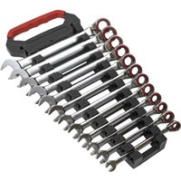 Sealey 12 Piece Reversible Ratchet Combination Spanner Set Sealey 12 Piece Reversible Ratchet Combination Spanner Set