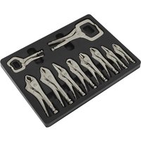 Sealey 10 Piece Locking Pliers Set in Module Tray Sealey 10 Piece Locking Pliers Set in Module Tray