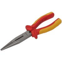 Sealey VDE Insulated Long Nose Pliers 200mm Sealey VDE Insulated Long Nose Pliers 200mm