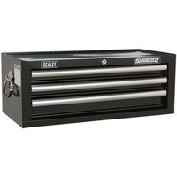 Sealey Superline Pro 3 Drawer Heavy Duty Mid Tool Chest Black Sealey Superline Pro 3 Drawer Heavy Duty Mid Tool Chest Black