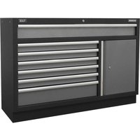 Sealey Superline Modular 7 Drawer Floor Cabinet Black / Grey Sealey Superline Modular 7 Drawer Floor Cabinet Black / Grey