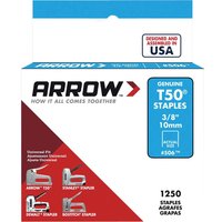 T50 Staples 10mm Pack 1250