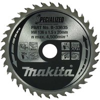 SPECIALIZED Cordless Circular Saw Blade Wood Cutting 136mm 36T 20mm