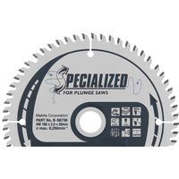 SPECIALIZED Plunge Saw MDF Laminate Saw Blade 165mm 60T 20mm