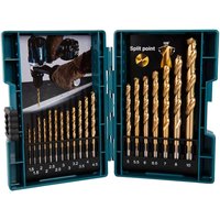 19 Piece HSS TiN Drill Bit Set