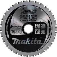 SPECIALIZED Efficut Circular Saw Blade Metal Cutting 136mm 30T 20mm