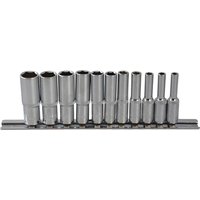 BlueSpot 11 Piece 1 4" Drive Deep Hex Socket Set Metric