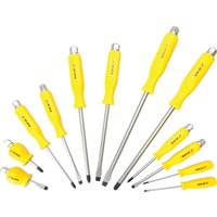 BlueSpot 12 Piece Hex Bolster Slotted Pozi Screwdriver Set