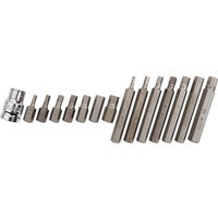 BlueSpot 1 2" Drive Bit Holder Hex Screwdriver Bit Set