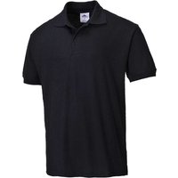 Portwest Naples Polo Shirt SS 2XL Blk POW03490