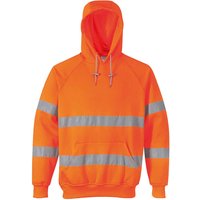 Portwest Class 3 Hi Vis Hooded Sweatshirt Orange M