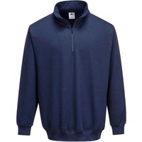 Portwest Sorrento Zip Neck Sweatshirt 2XL Navy POW27683
