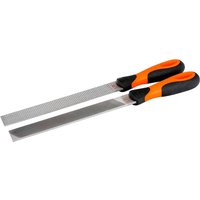 2 Piece File Set 8" Double Sides Ergo Handles