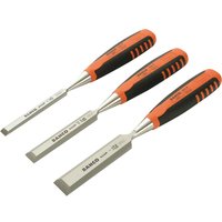 Bahco 424 3 Piece Bevel Edge Wood Chisel Set Bahco 424 3 Piece Bevel Edge Wood Chisel Set