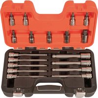 S18HEX 18 Piece 1 2" Drive Hexagon Socket Bit Set