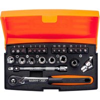 Bahco 24 Piece 1/4" Drive Hex Socket and Screwdriver Bit Set Metric 1/4" Bahco 24 Piece 1/4" Drive Hex Socket and Screwdriver Bit Set Metric 1/4"