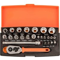 Bahco SL25 25 Piece 1/4In Drive Socket Set 1/4" Bahco SL25 25 Piece 1/4In Drive Socket Set 1/4"