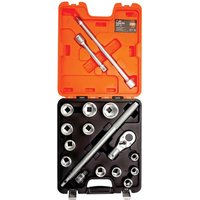 Bahco 17 Piece 3/4" Drive Hex Socket Set Metric 3/4"