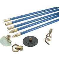 4 Piece Lock Fast 3 4" Drain Rod Cleaning Set