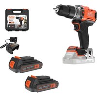 BCD383 18v Cordless Combi Drill 2 x 2ah Li ion Battery Charger Case